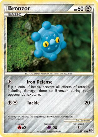 Bronzor (58/102) [HeartGold & SoulSilver: Triumphant] Reverse Holofoil