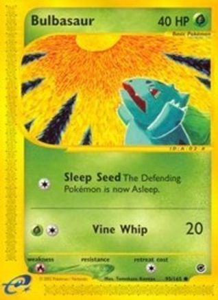 Bulbasaur (95/165) [Expedition: Base Set] Reverse Holofoil