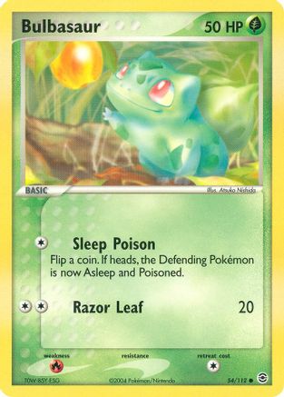 Bulbasaur (54/112) [EX: FireRed & LeafGreen] Reverse Holofoil