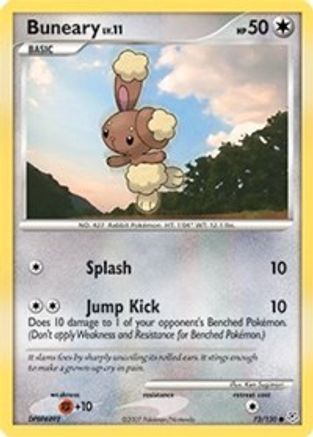 Buneary (73/130) [Diamond & Pearl: Base Set] Reverse Holofoil