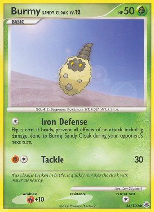 Burmy Sandy Cloak (54/100) [Diamond & Pearl: Majestic Dawn] Reverse Holofoil