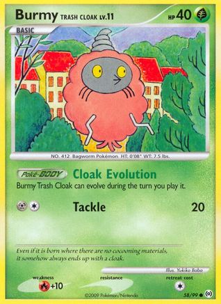 Burmy Trash Cloak (58/99) [Platinum: Arceus] Reverse Holofoil