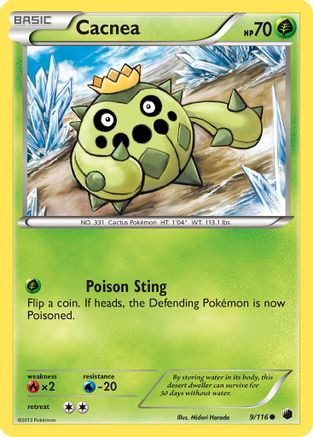 Cacnea (9/116) [Black & White: Plasma Freeze] Reverse Holofoil