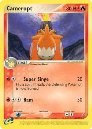 Camerupt (24/97) [EX: Dragon] Reverse Holofoil