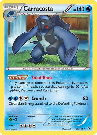 Carracosta (26/101) [Black & White: Noble Victories] Reverse Holofoil