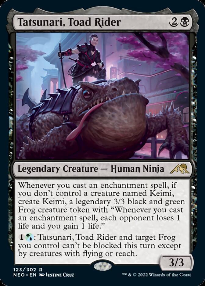 Tatsunari, Toad Rider [Kamigawa: Neon Dynasty] Foil