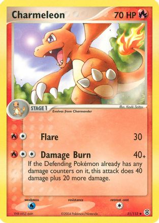 Charmeleon (31/112) [EX: FireRed & LeafGreen] Reverse Holofoil