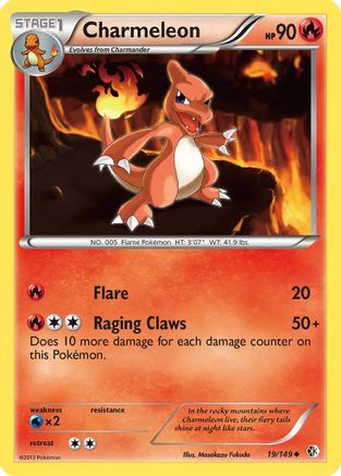 Charmeleon (19/149) [Black & White: Boundaries Crossed] Reverse Holofoil