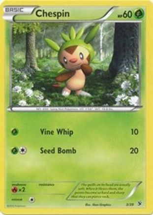 Chespin (3/39) [XY: Kalos Starter Set] Holofoil
