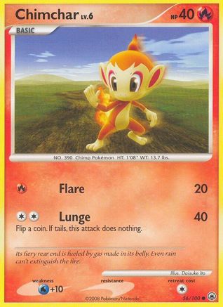 Chimchar (56/100) [Diamond & Pearl: Majestic Dawn] Reverse Holofoil