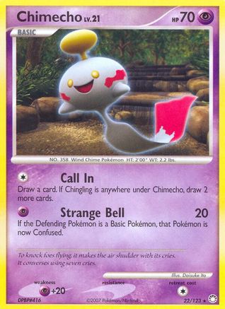 Chimecho (22/123) [Diamond & Pearl: Mysterious Treasures] Reverse Holofoil