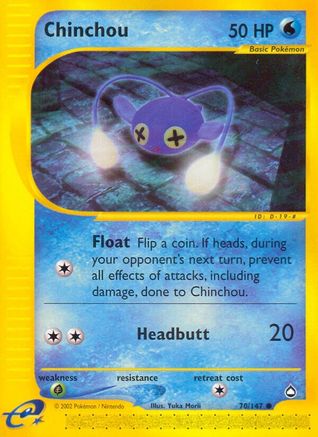Chinchou (70/147) [Aquapolis] Reverse Holofoil