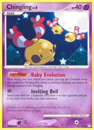 Chingling (42/123) [Diamond & Pearl: Mysterious Treasures] Reverse Holofoil