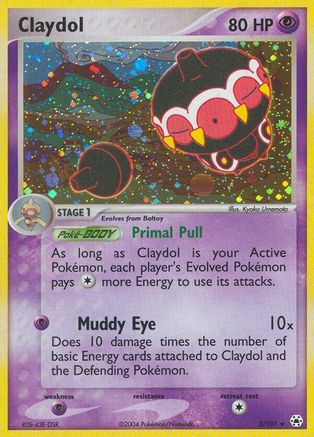 Claydol (2/101) [EX: Hidden Legends] Reverse Holofoil