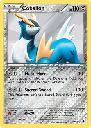 Cobalion (77/98) [Black & White: Emerging Powers] Reverse Holofoil
