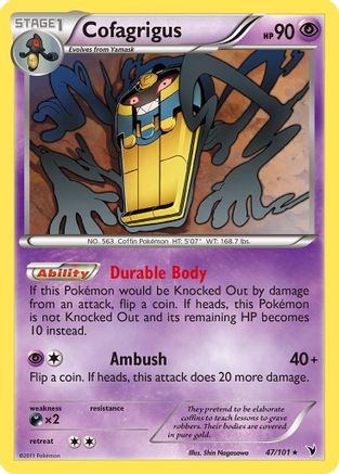 Cofagrigus (47/101) [Black & White: Noble Victories] Reverse Holofoil