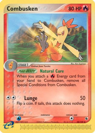 Combusken (28/109) [EX: Ruby & Sapphire] Reverse Holofoil