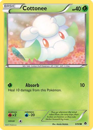Cottonee (9/98) [Black & White: Emerging Powers] Reverse Holofoil
