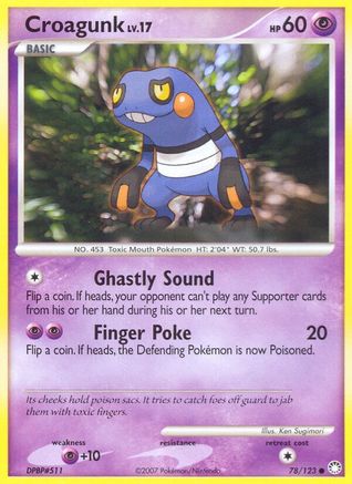 Croagunk (78/123) [Diamond & Pearl: Mysterious Treasures] Reverse Holofoil