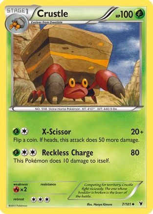 Crustle (7/101) [Black & White: Noble Victories] Reverse Holofoil