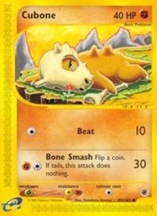 Cubone (103/165) [Expedition: Base Set] Reverse Holofoil
