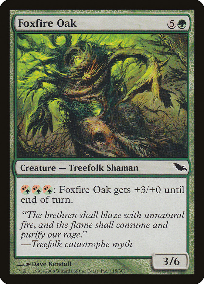 Foxfire Oak [Shadowmoor] Foil
