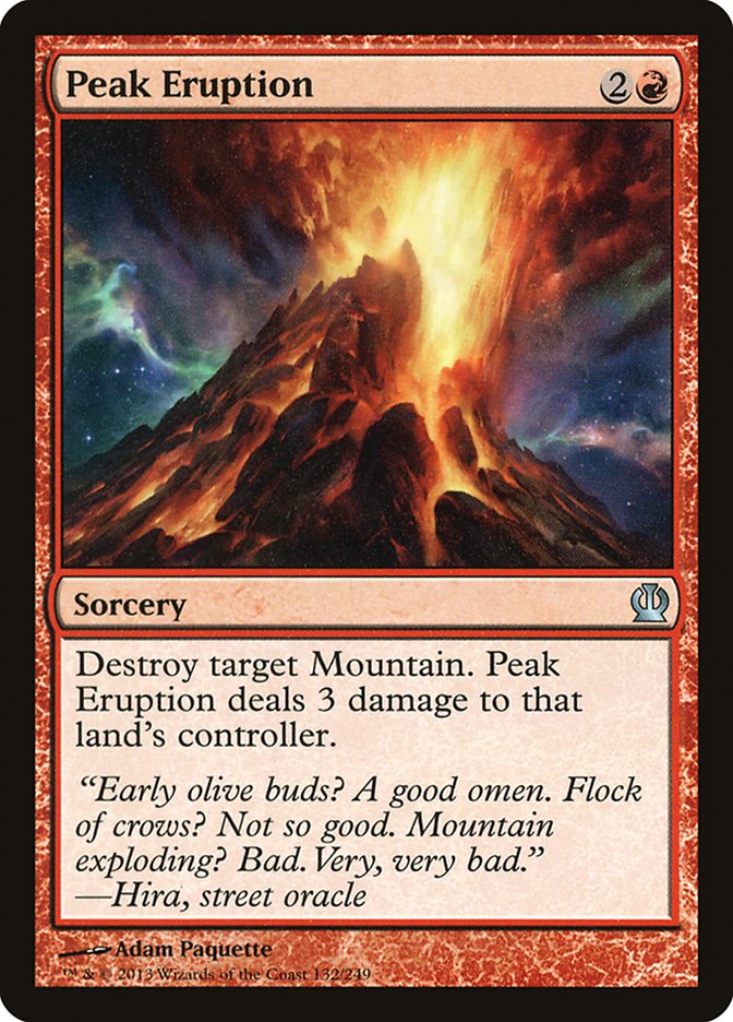 Peak Eruption [Theros] Foil