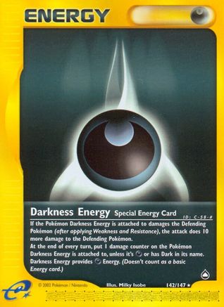 Darkness Energy (142/147) [Aquapolis] Reverse Holofoil
