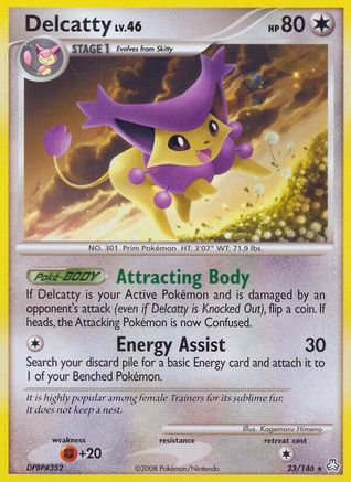 Delcatty (23/146) [Diamond & Pearl: Legends Awakened] Reverse Holofoil