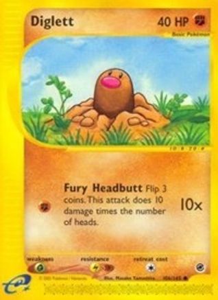 Diglett (106/165) [Expedition: Base Set] Reverse Holofoil