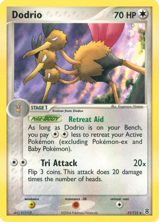 Dodrio (21/112) [EX: FireRed & LeafGreen] Reverse Holofoil