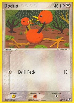 Doduo (60/101) [EX: Hidden Legends] Reverse Holofoil