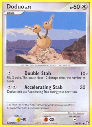 Doduo (80/123) [Diamond & Pearl: Mysterious Treasures] Reverse Holofoil