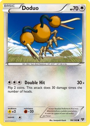 Doduo (98/146) [XY: Base Set] Reverse Holofoil