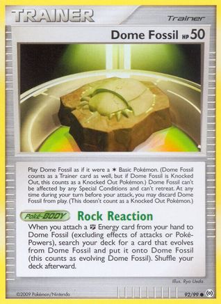 Dome Fossil (92/99) [Platinum: Arceus] Reverse Holofoil