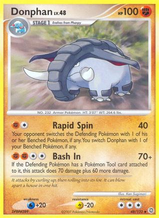 Donphan (48/132) [Diamond & Pearl: Secret Wonders] Reverse Holofoil