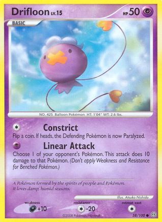 Drifloon (58/100) [Diamond & Pearl: Stormfront] Reverse Holofoil