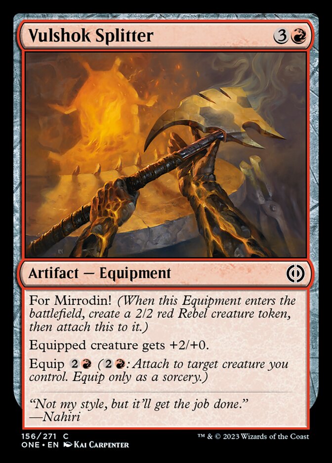 Vulshok Splitter [Phyrexia: All Will Be One] Foil