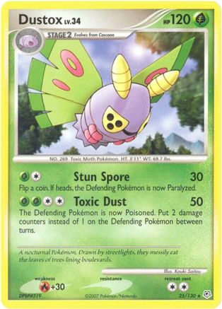 Dustox (25/130) [Diamond & Pearl: Base Set] Reverse Holofoil