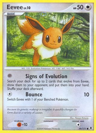 Eevee (59/111) [Platinum: Rising Rivals] Reverse Holofoil