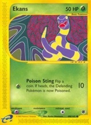 Ekans (108/165) [Expedition: Base Set] Reverse Holofoil