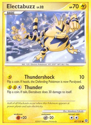 Electabuzz (87/132) [Diamond & Pearl: Secret Wonders] Reverse Holofoil