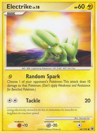 Electrike (64/100) [Diamond & Pearl: Majestic Dawn] Reverse Holofoil
