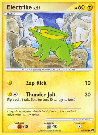 Electrike (62/99) [Platinum: Arceus] Reverse Holofoil