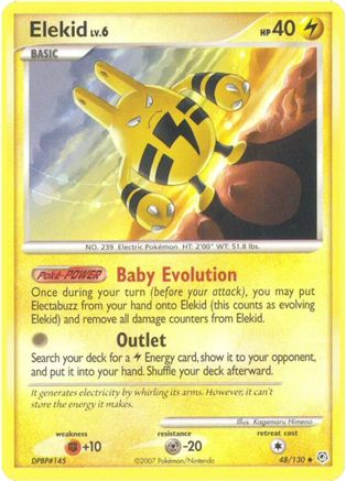 Elekid (48/130) [Diamond & Pearl: Base Set] Reverse Holofoil