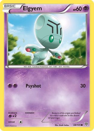 Elgyem (68/135) [Black & White: Plasma Storm] Reverse Holofoil