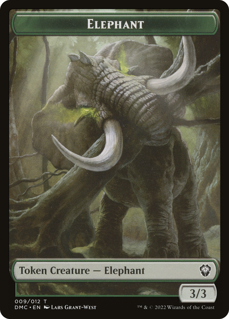 Elephant  [Dominaria United Commander Tokens] Foil