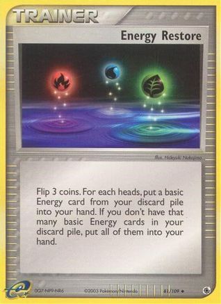 Energy Restore (81/109) [EX: Ruby & Sapphire] Reverse Holofoil