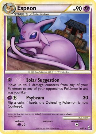 Espeon (4/95) [HeartGold & SoulSilver: Call of Legends] Reverse Holofoil