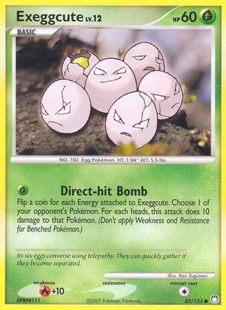 Exeggcute (82/123) [Diamond & Pearl: Mysterious Treasures] Reverse Holofoil